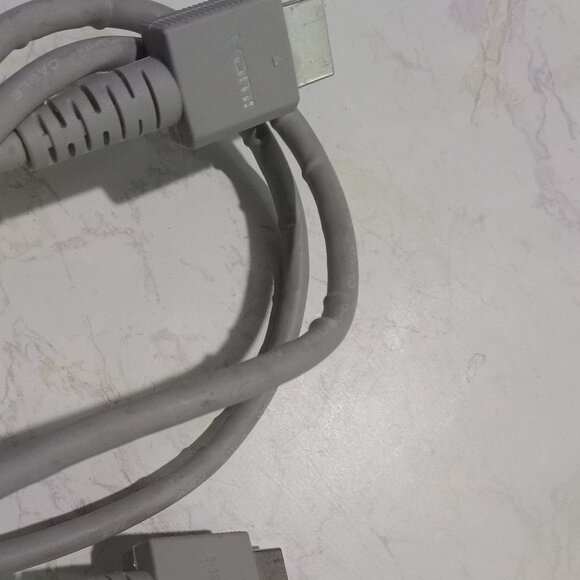 Nintendo Wii-U Original Cord Tested Gray HDMI TV Cable - Picture 2 of 2